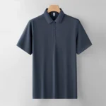 Embroidery Printing Logo Plain Polyester Quick Drying Breathable Sport Men Uniforms Work Polo Shirt-Dark Gray / 3 XL