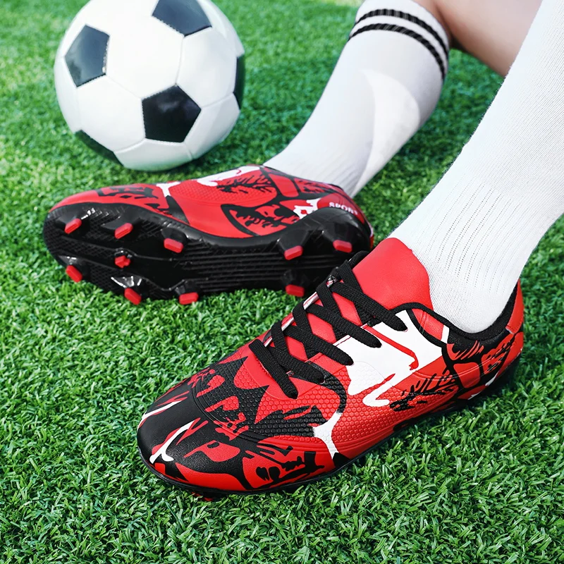 H282517aa3449472e862dba15f08a3d4dm.webp Factory Wholesale Tpu Soccer Shoe Football Boots Kids Boy Girl Sneakers Cleats Training Outdoor Football Shoes - Image 1